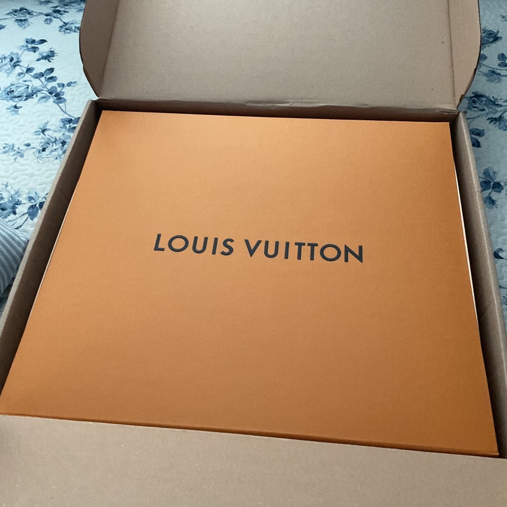 Authentic Louis Vuitton Orange Storage Box